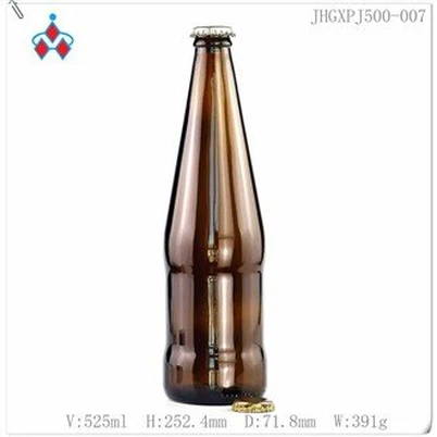 بطری های شیشه ای آبجو با کلاهک تاج