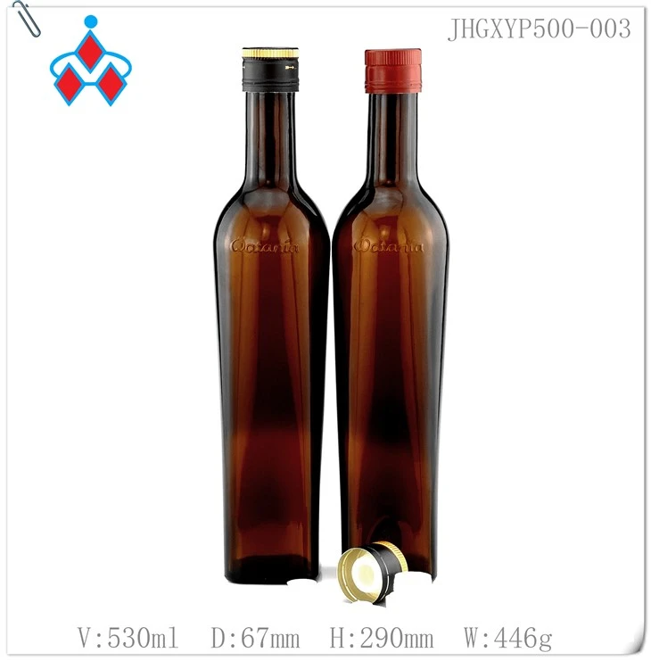 بطری شیشه ای روغن زیتون 500 میلی لیتری